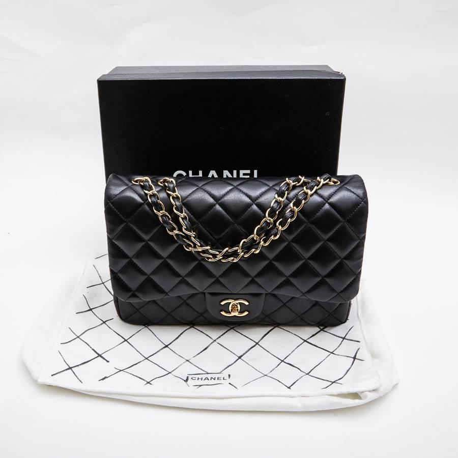 CHANEL 'Jumbo' Bag in Black Quilted Smooth Lamb Leather 3