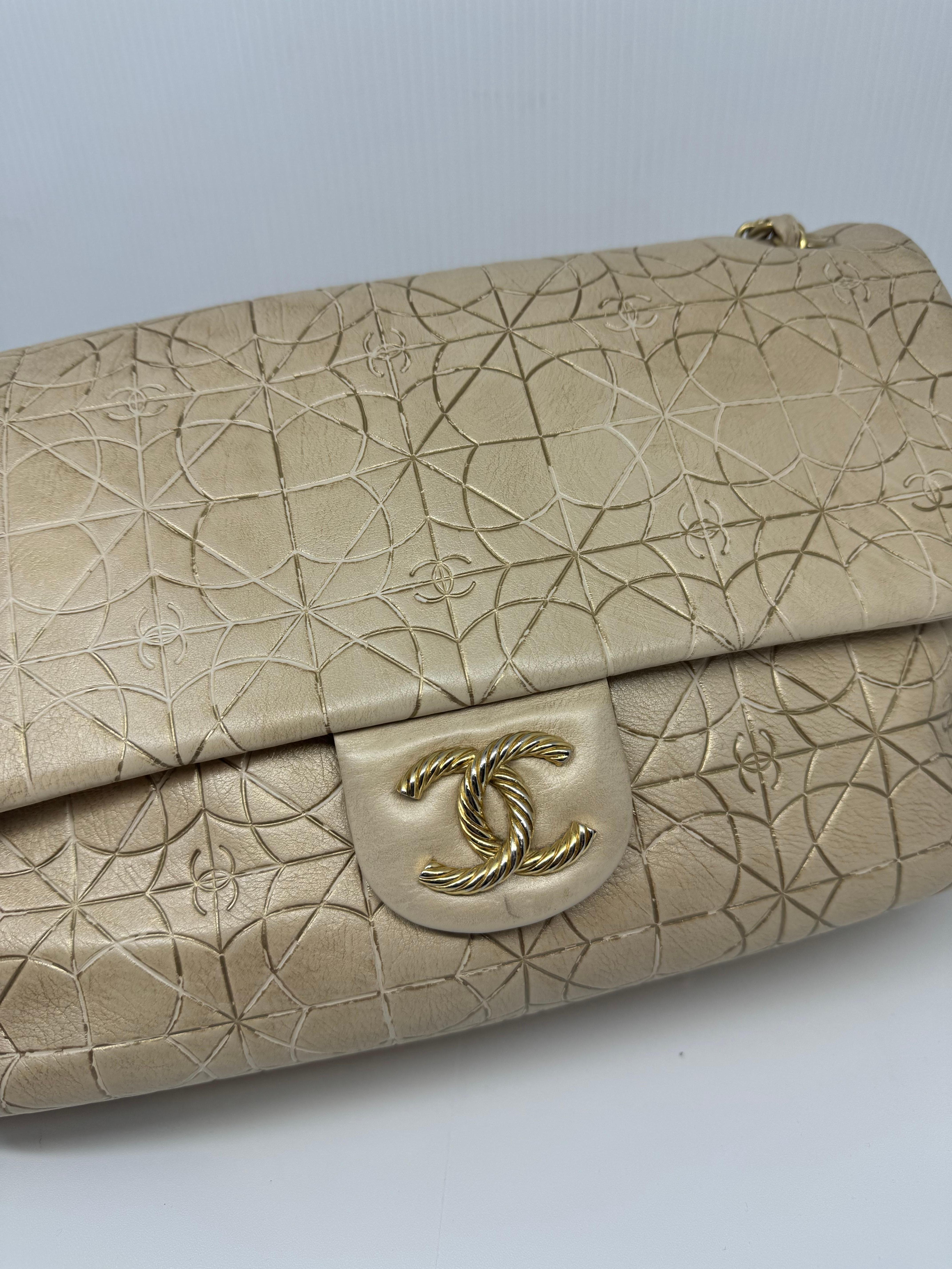 Chanel Jumbo Beige Gold Paris-Moscou Moujik Flap Bag 2