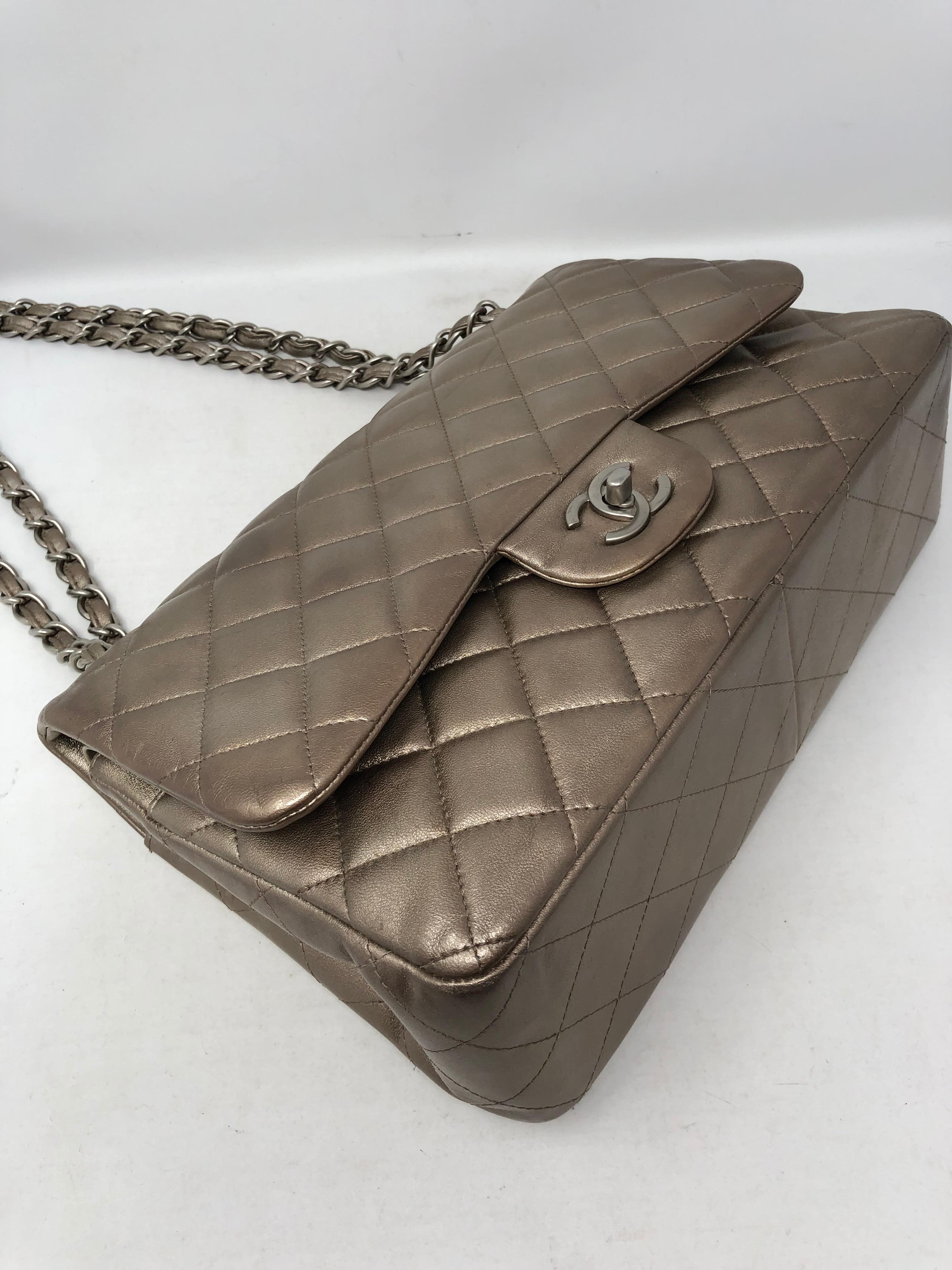 Chanel Jumbo Bronze Metallic 7