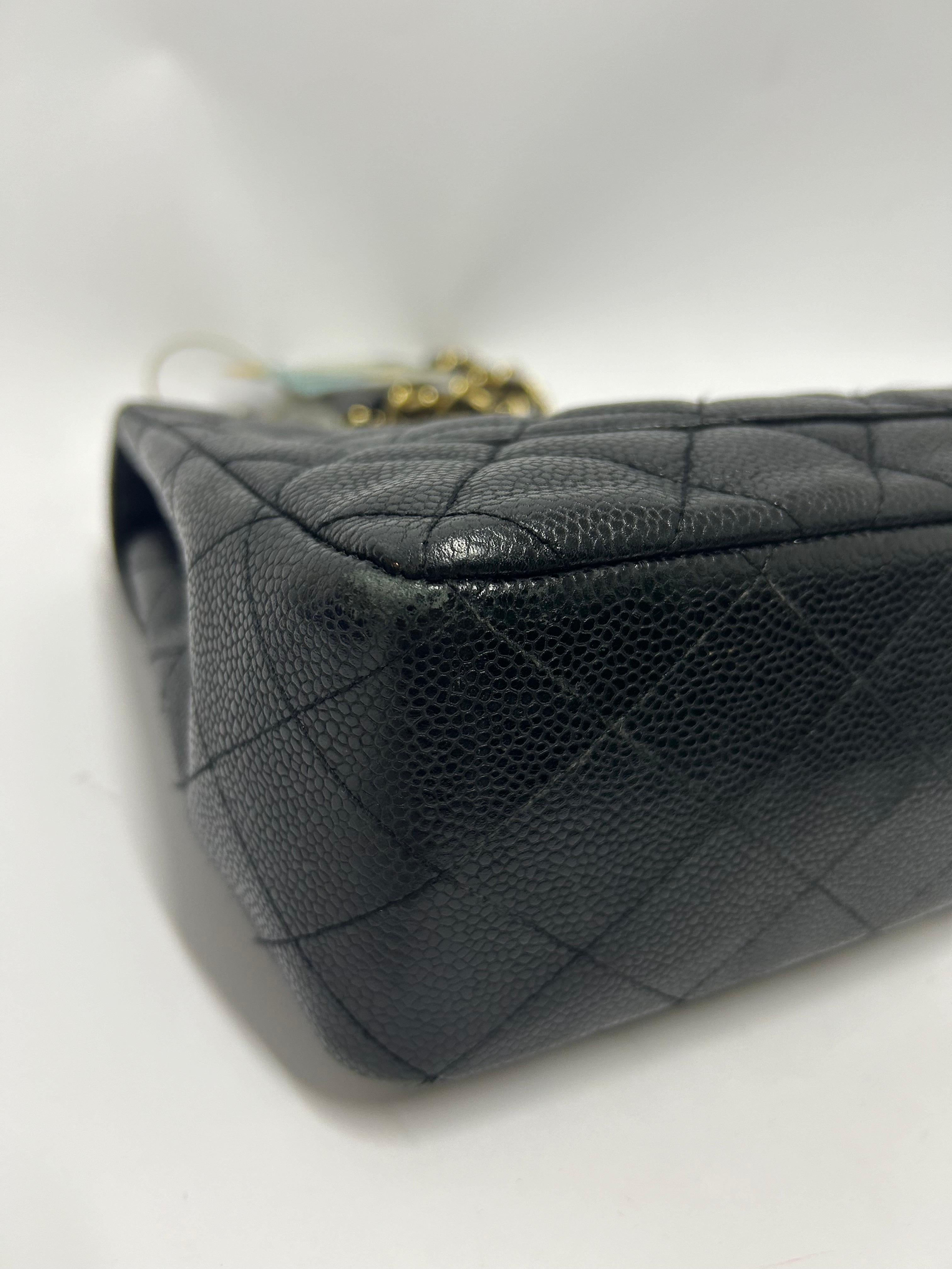 Chanel Jumbo Caviar Classic Single Flap Bag For Sale 11