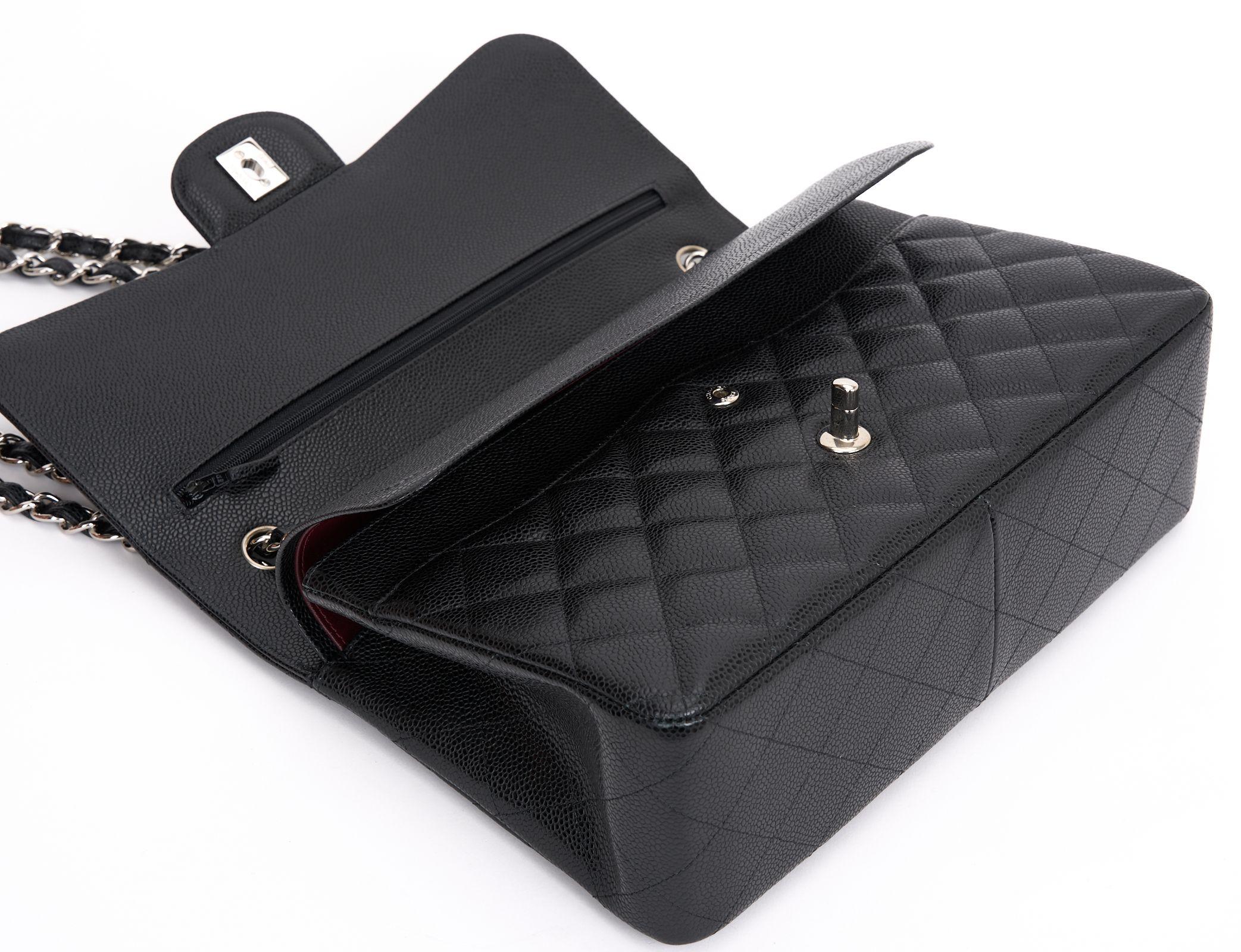 Chanel Jumbo Caviar Double Flap Bag For Sale 1