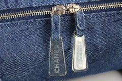 Chanel Jumbo CC Logo All Over Denim Aktentasche Arbeitsanzug 1CC1101