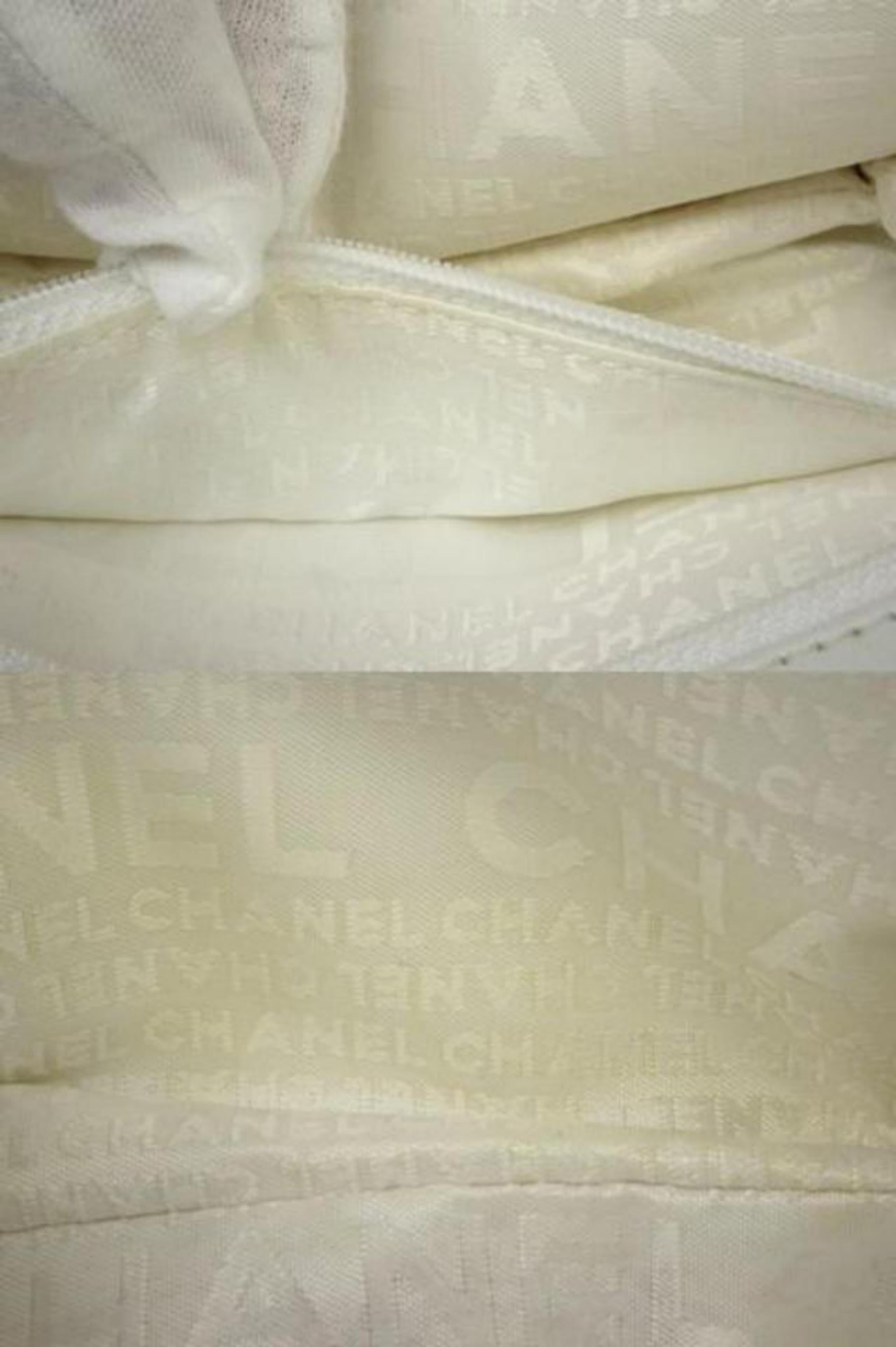 chanel white patent bag