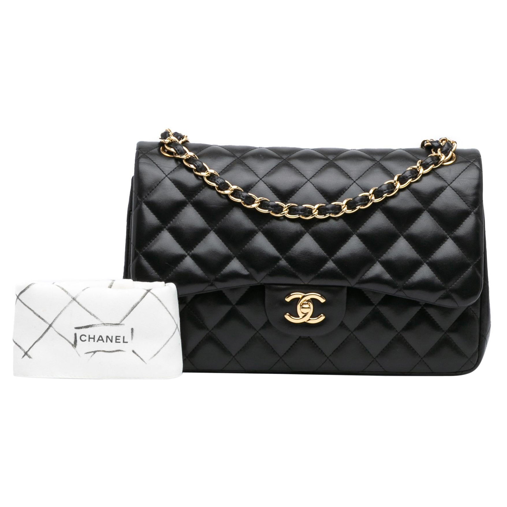 Chanel Jumbo Clásico Piel de Cordero Doble Solapa en venta