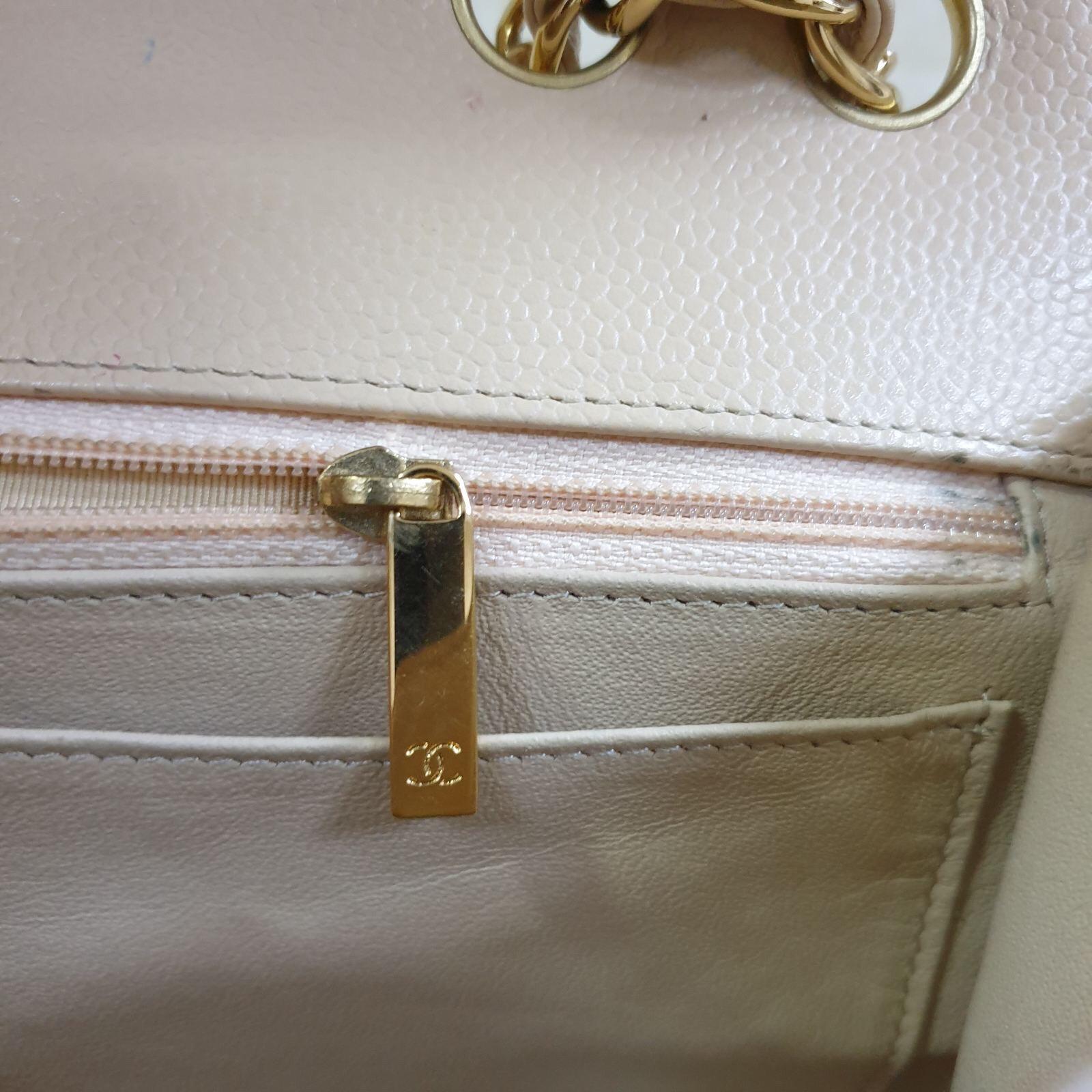 Chanel Jumbo Classic Single Flap Bag Caviar Beige 2