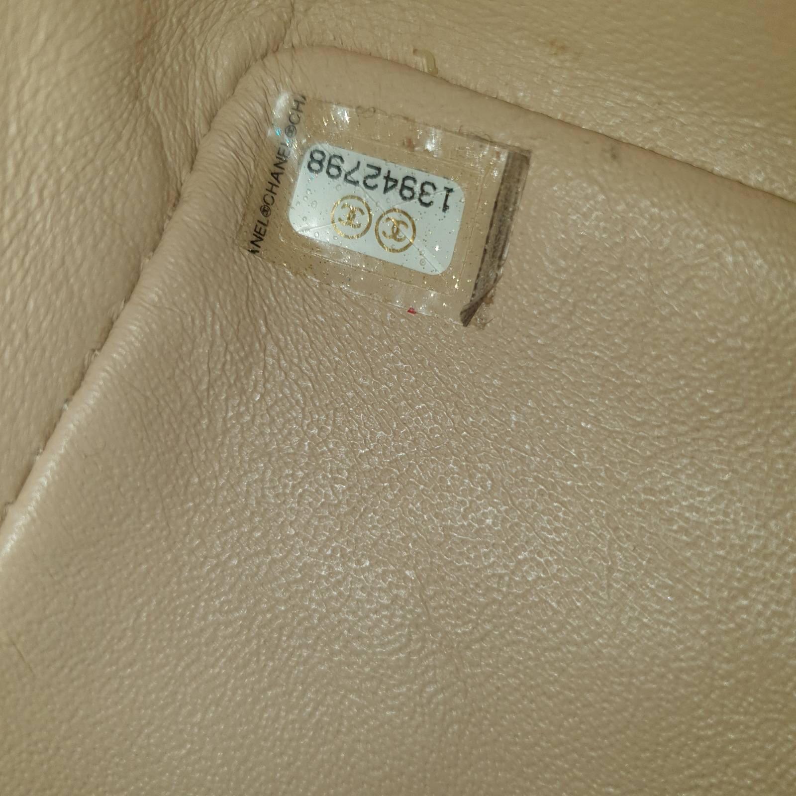 Chanel Jumbo Classic Single Flap Bag Caviar Beige In Excellent Condition In Krakow, PL