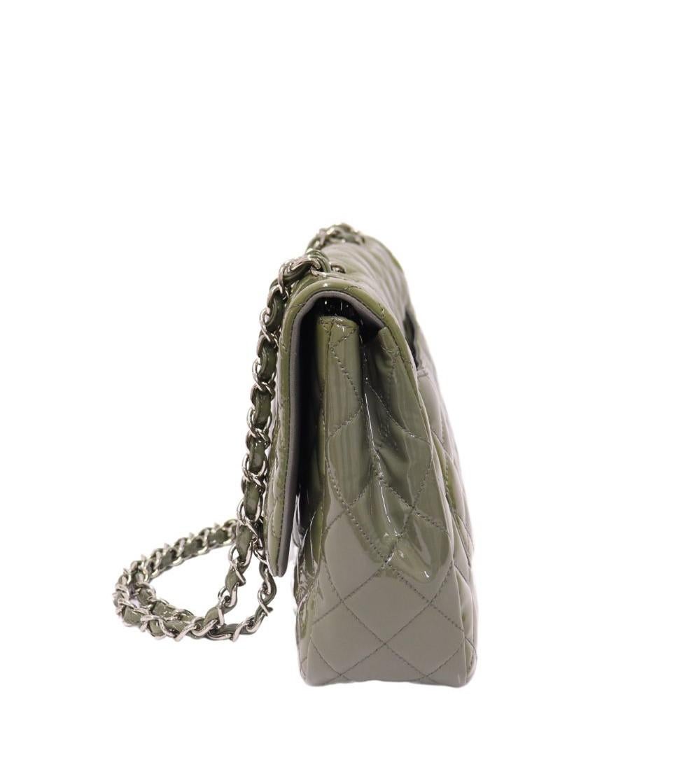 Chanel Patent Leather Jumbo Classic Single Flap Bag 1
