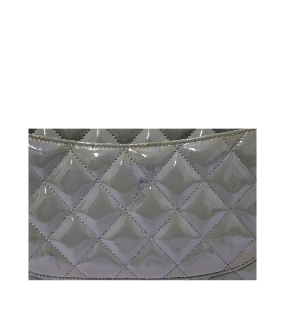 Chanel Patent Leather Jumbo Classic Single Flap Bag 3