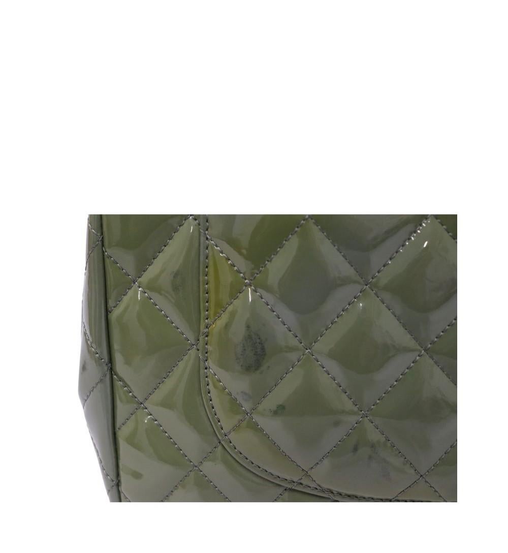 Chanel Patent Leather Jumbo Classic Single Flap Bag 4