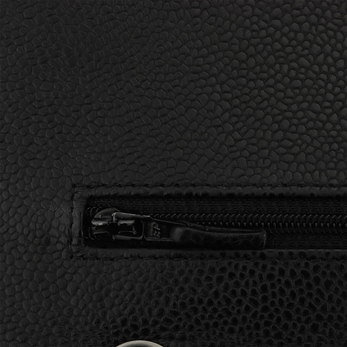 CHANEL Jumbo Double Flap Black Caviar with Silver Hardware 2011 8