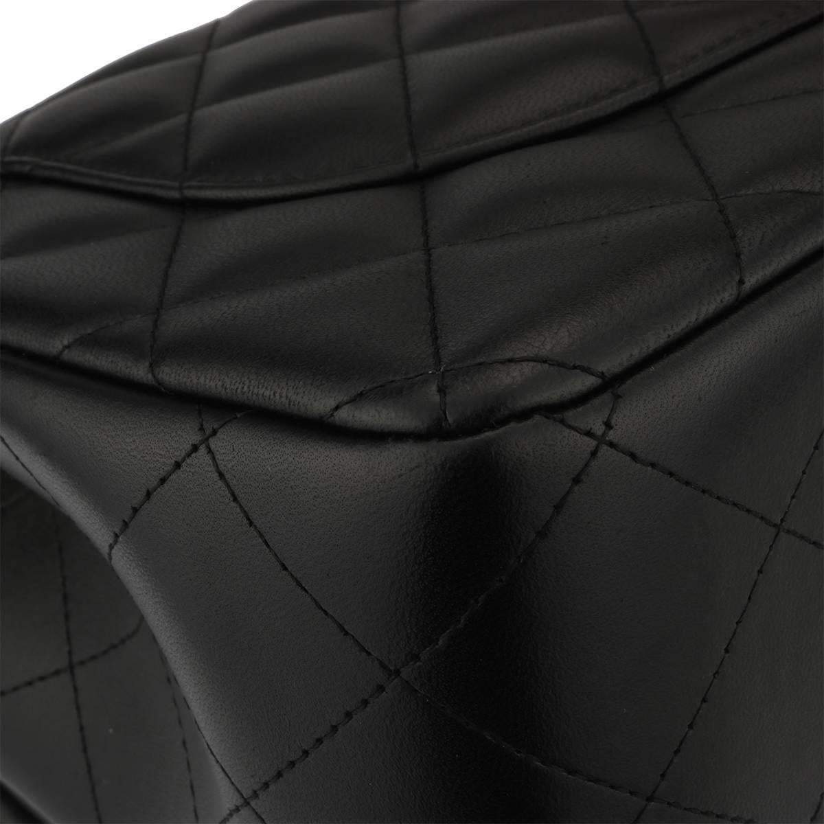 Chanel Jumbo Double Flap Black Lambskin with Gold Hardware, 2015 3