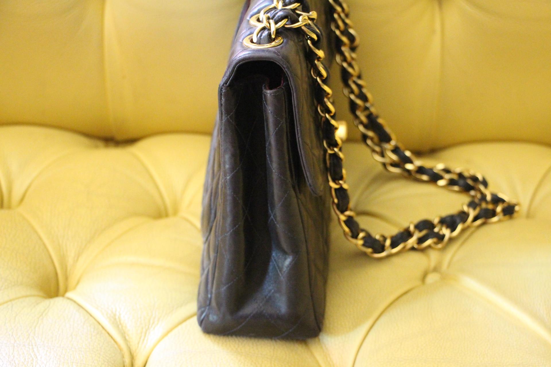 Chanel Jumbo Flap Bag In Black Lambskin 3
