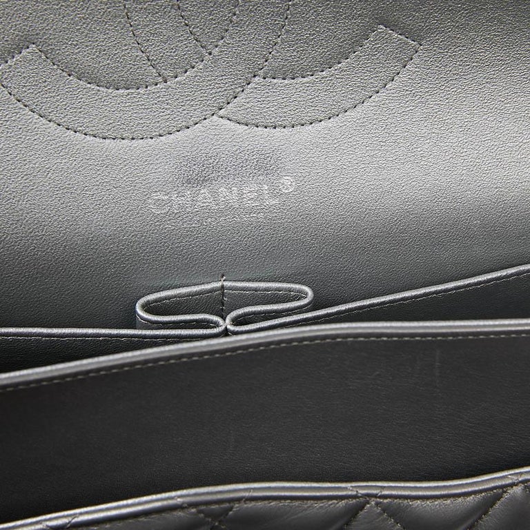 CHANEL Jumbo Handbag In Steel Gray Leather at 1stDibs