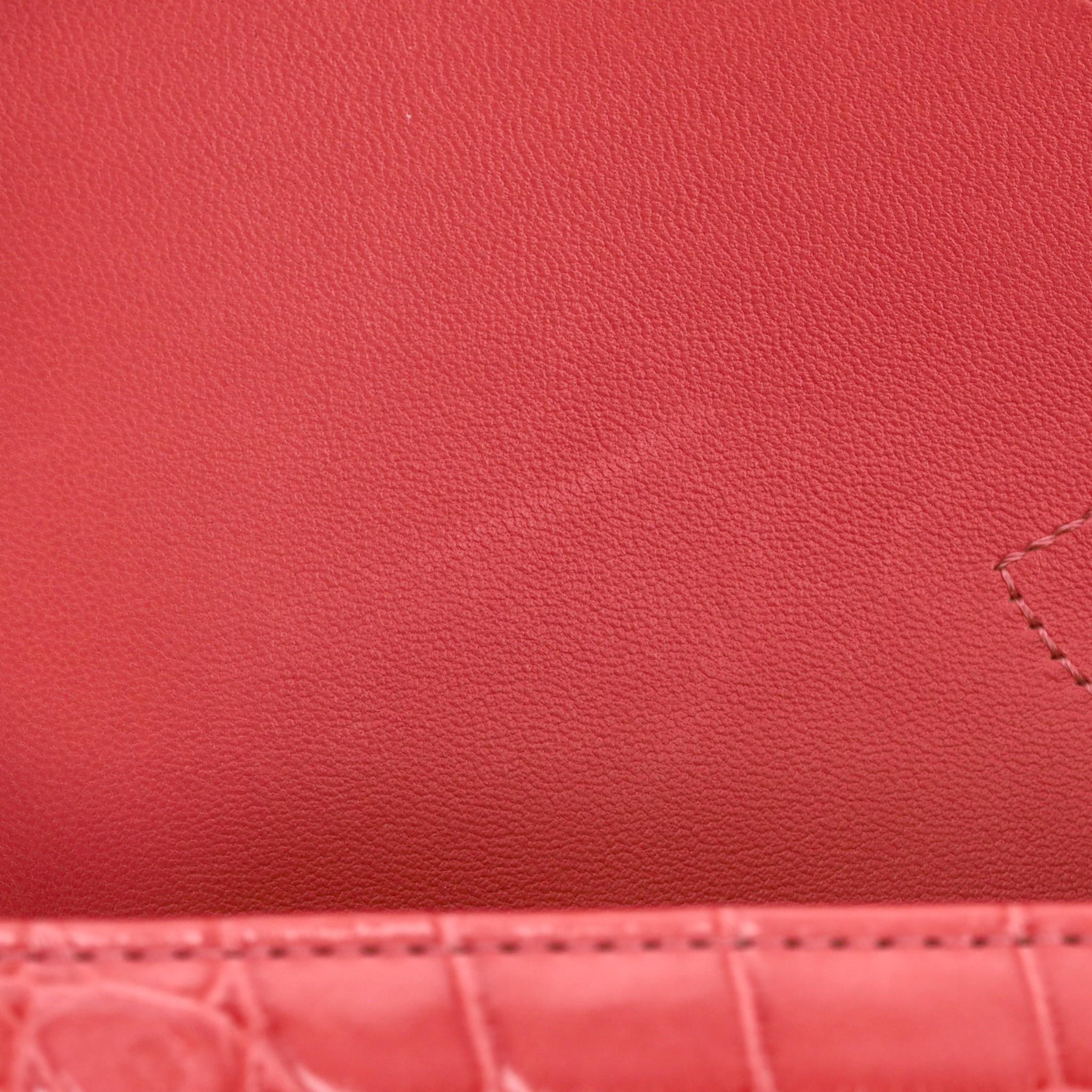 Chanel Jumbo Matte Ombre Alligator Timeless Double Flap For Sale 8