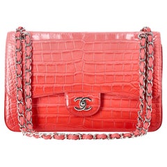 Chanel Jumbo Matte Ombre Alligator Timeless Double Flap
