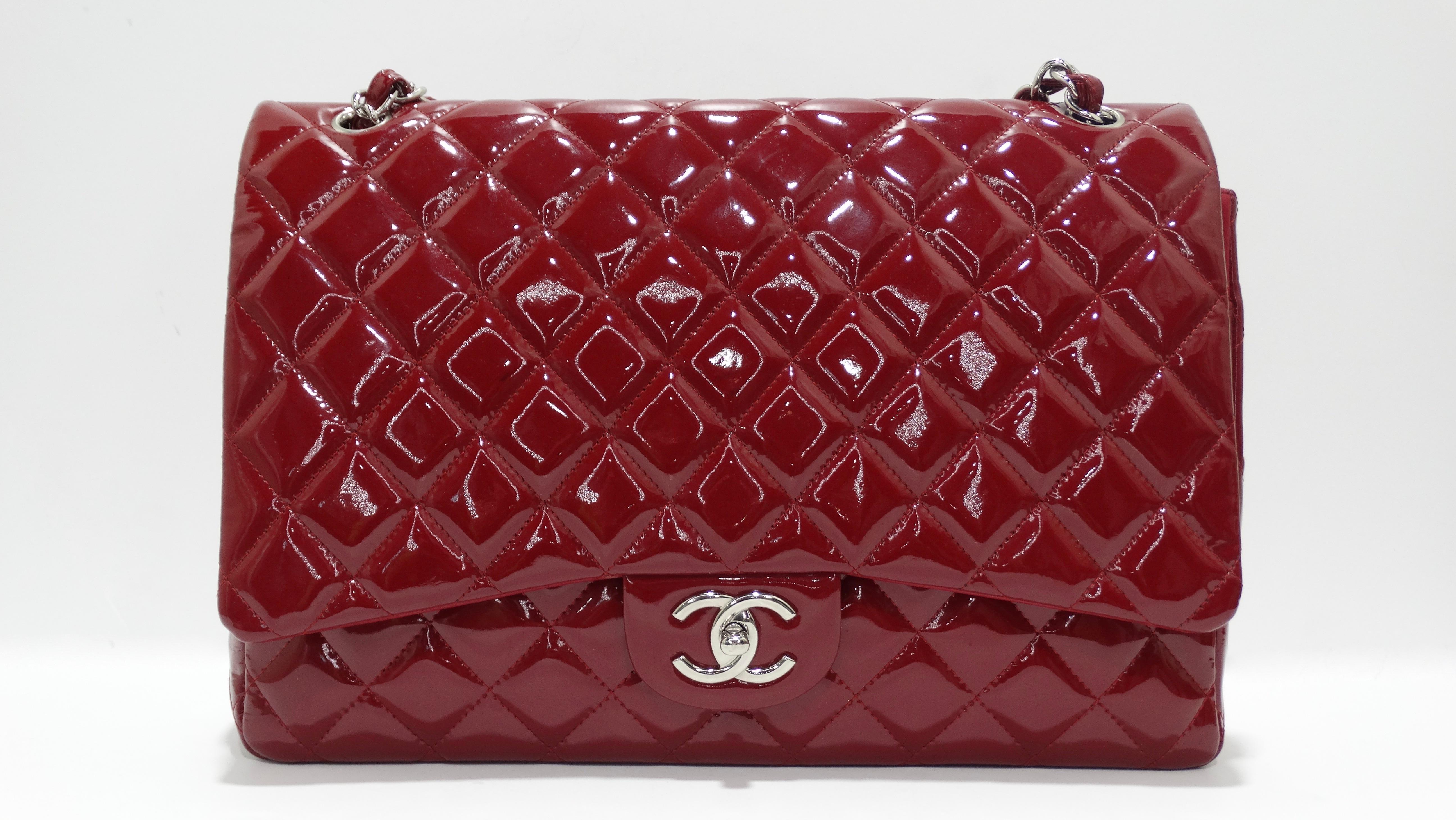 Chanel Jumbo Patent Double Flap In Good Condition In Scottsdale, AZ