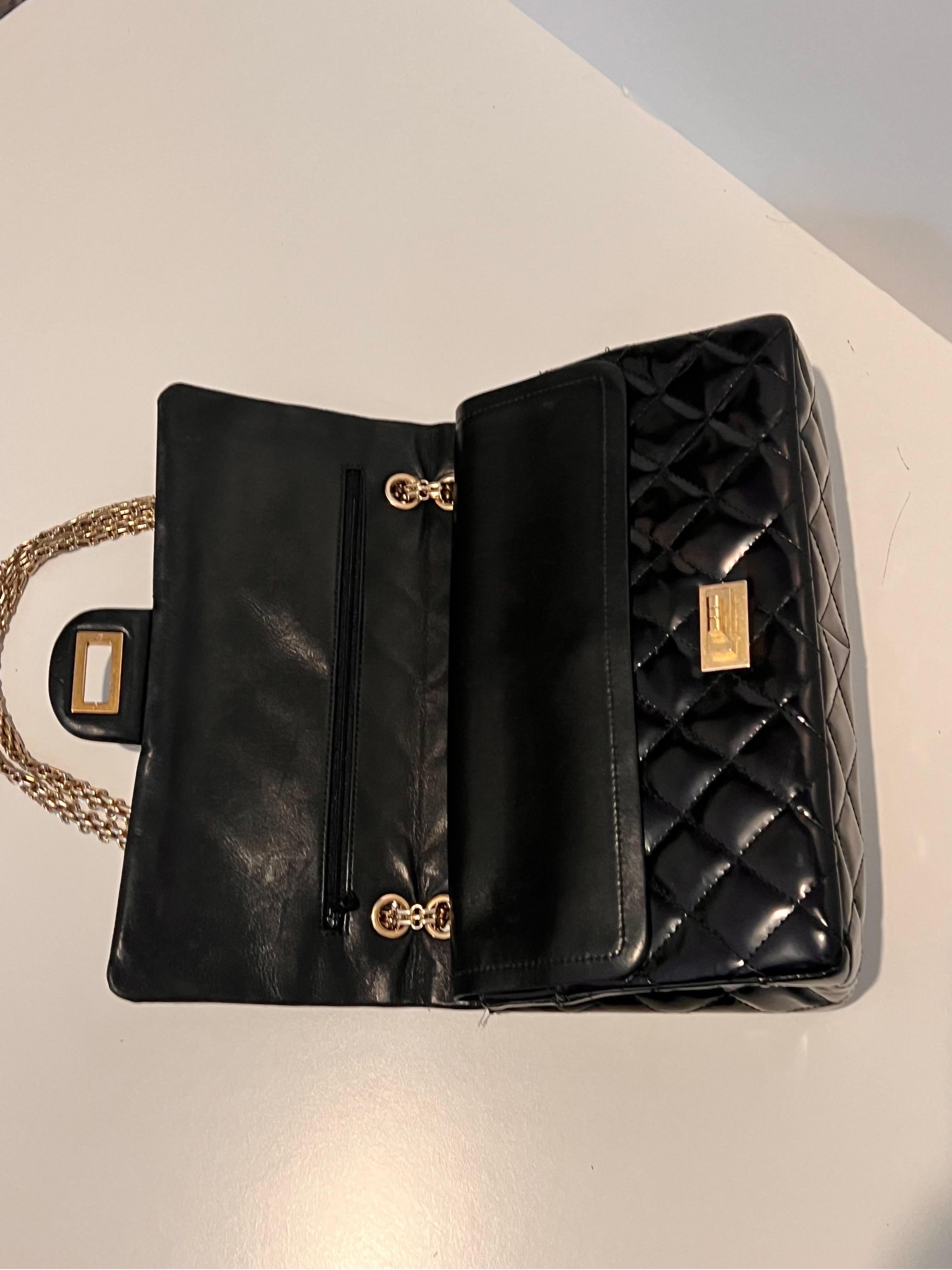 Chanel Jumbo quilted Flap bag in Patent  6