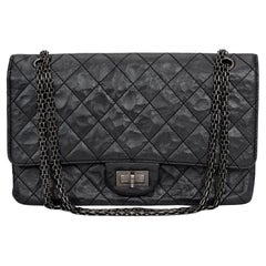 Chanel Jumbo Reissue 227 Black Calfskin