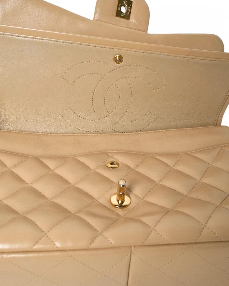 Chanel Jumbo Timeless Double Flap Beige in vendita 6