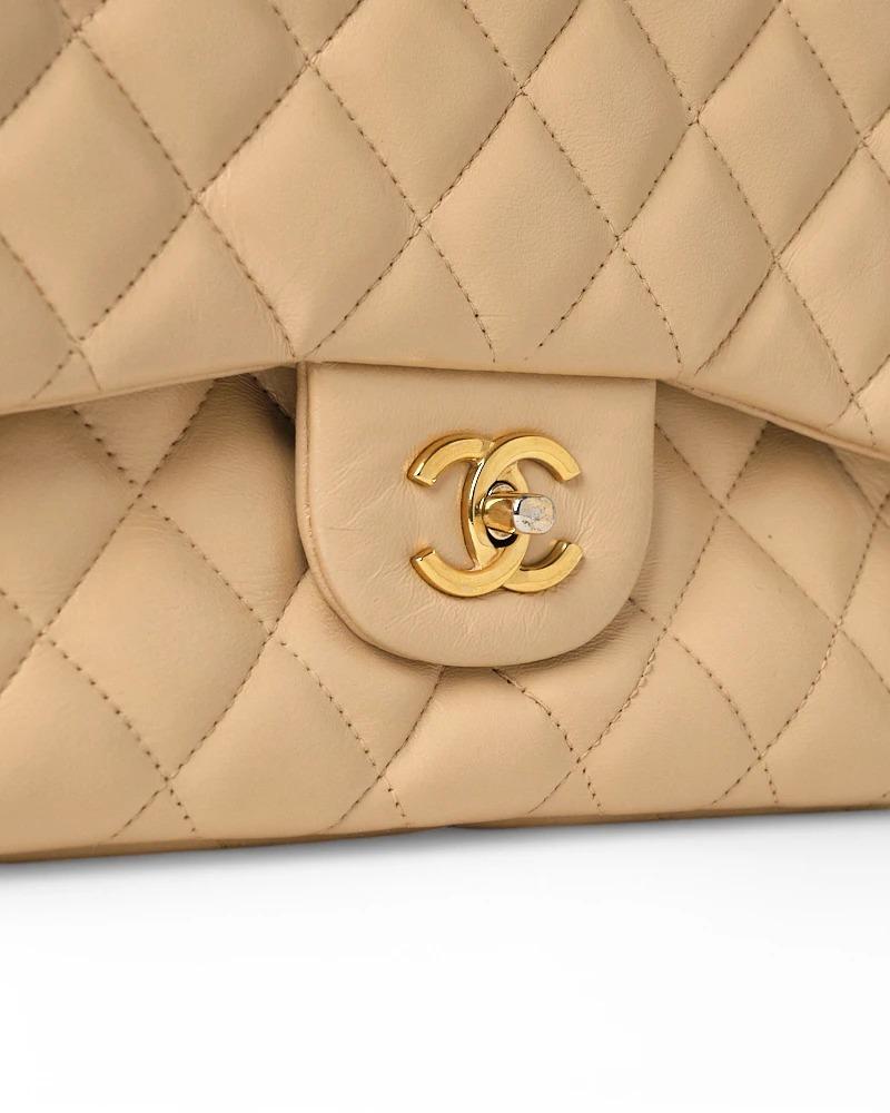 Chanel Jumbo Timeless Double Flap Beige in vendita 8