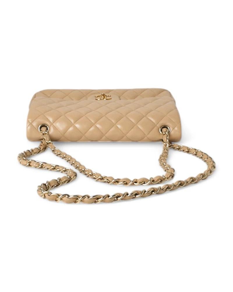Chanel Jumbo Timeless Double Flap Beige in vendita 10