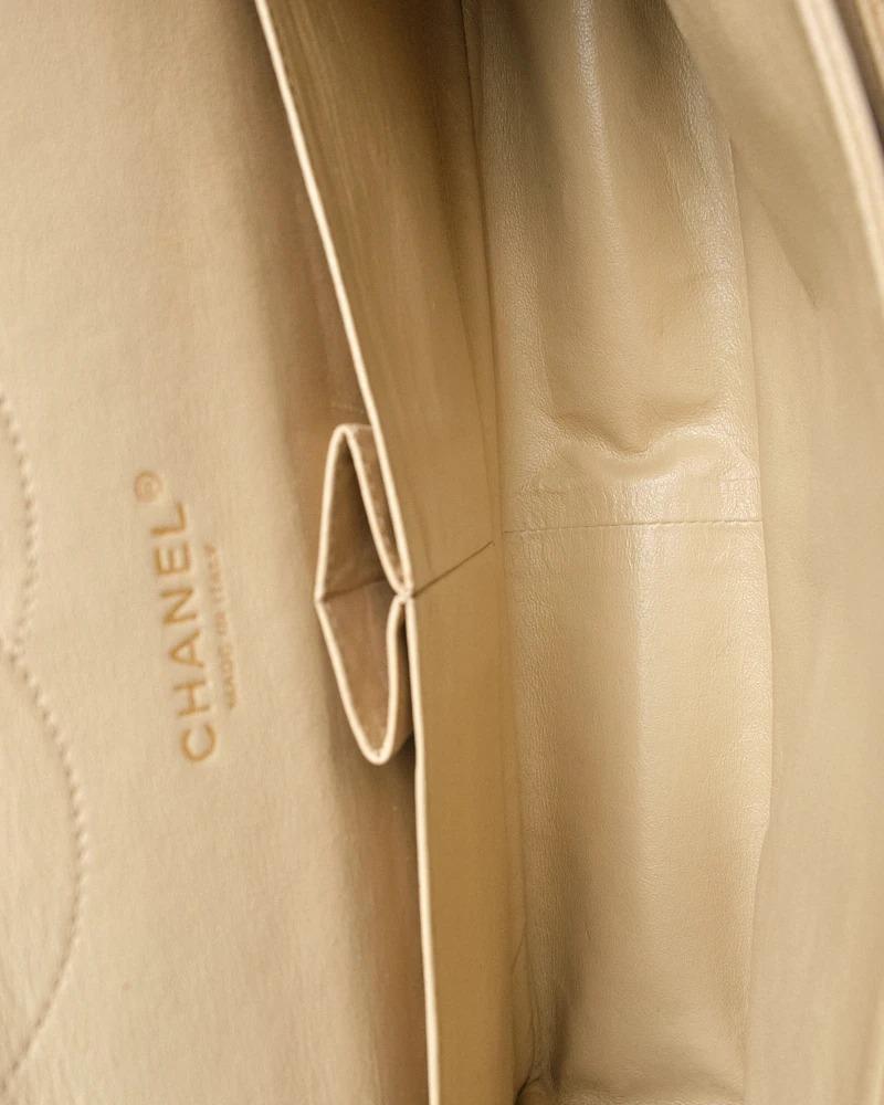 Chanel Jumbo Timeless Double Flap Beige in vendita 13