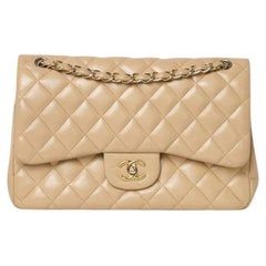 Chanel Jumbo Timeless Double Flap Beige