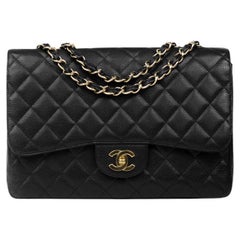 CHANEL, Jumbo Timeless in black leather 