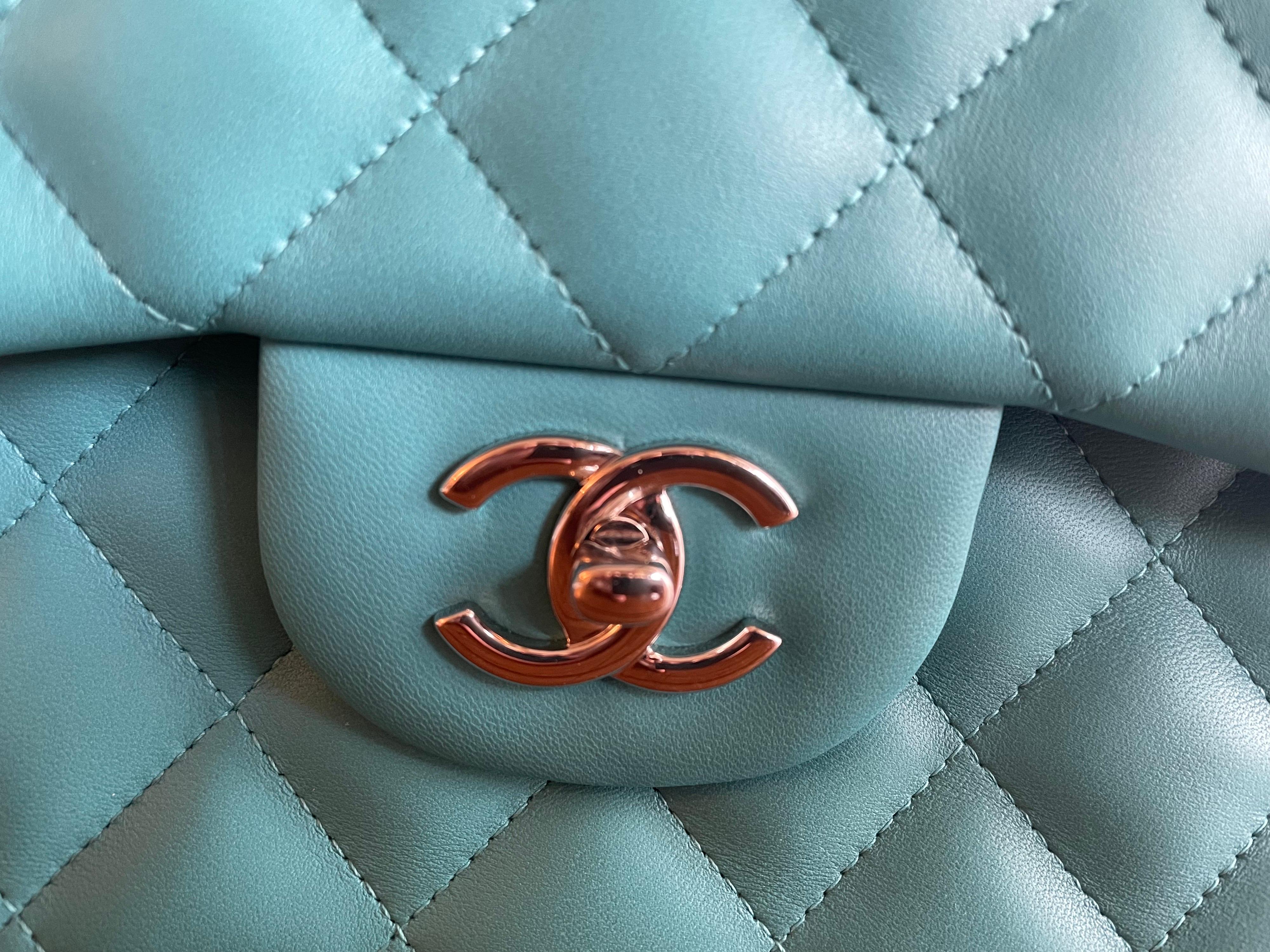 chanel turquoise bag