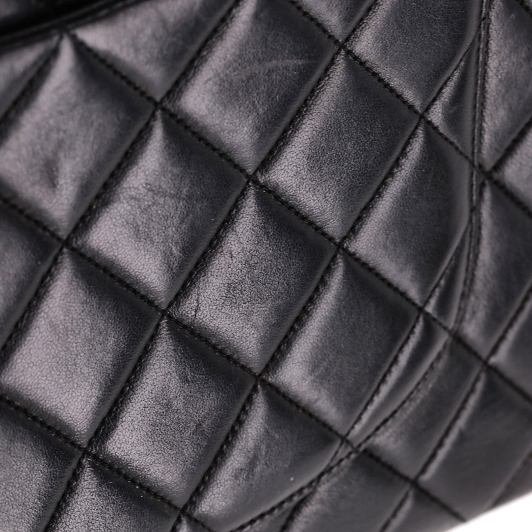 Chanel Jumbo Vintage Lambskin Leather Quilted Timeless Bag For Sale 8
