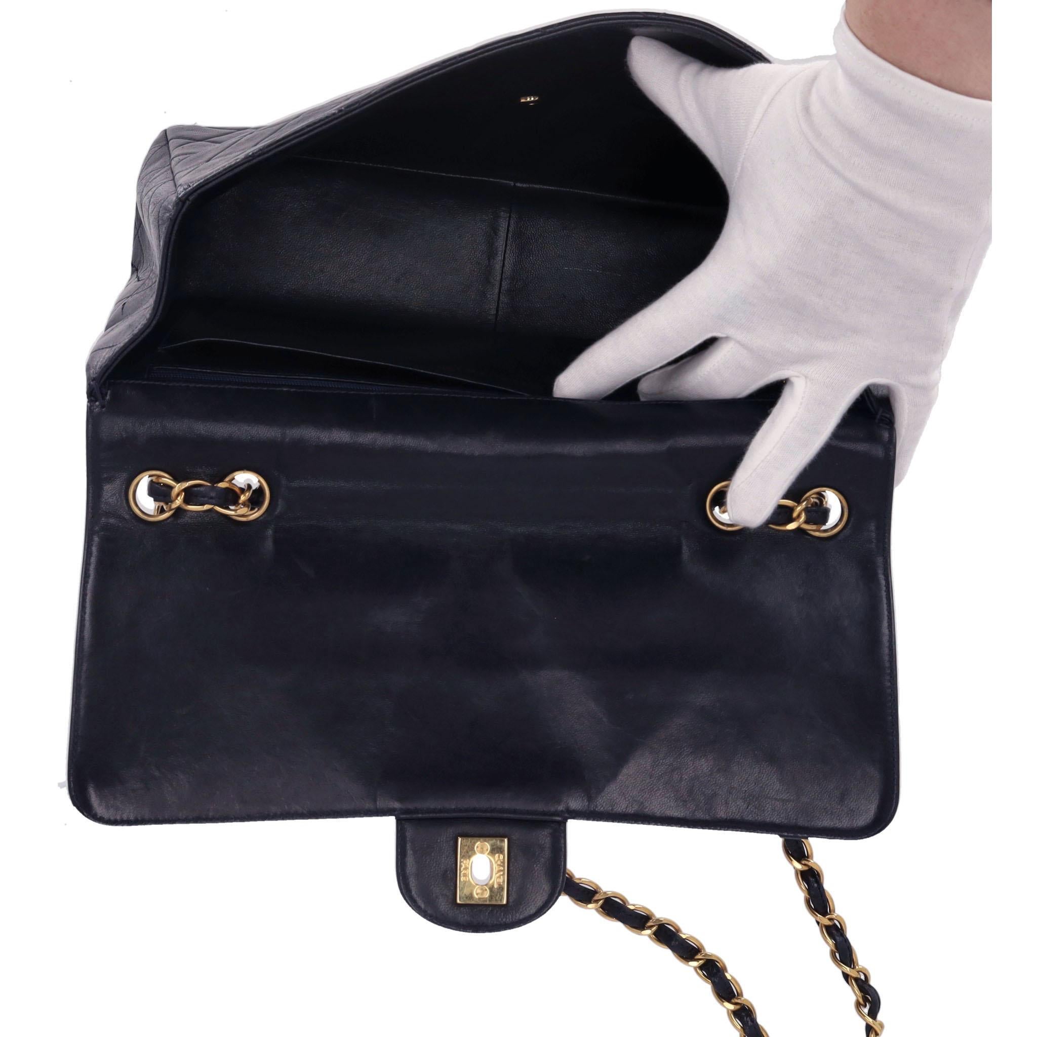 Chanel Jumbo Vintage Lambskin Leather Quilted Timeless Bag For Sale 1