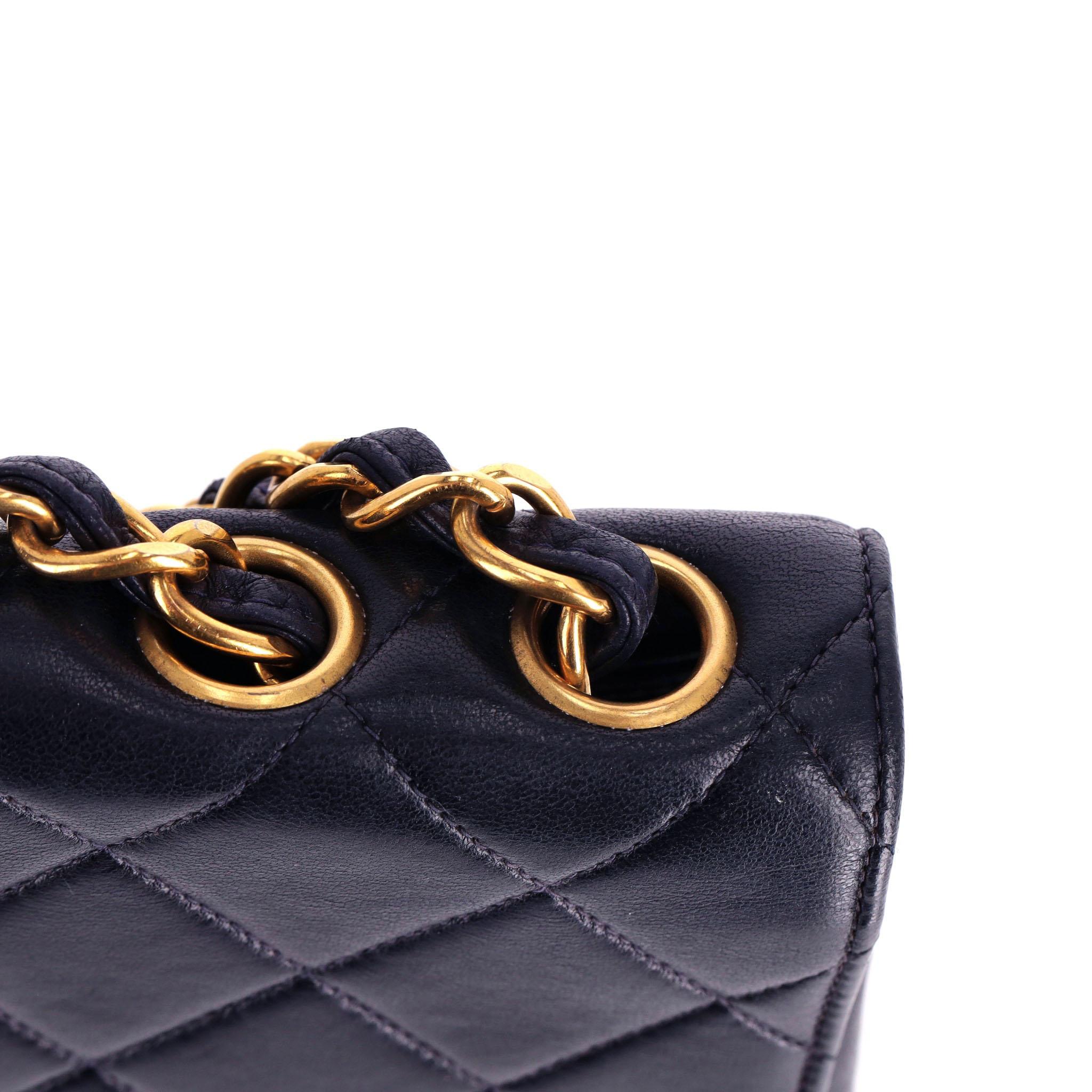 Chanel Jumbo Vintage Lambskin Leather Quilted Timeless Bag For Sale 4