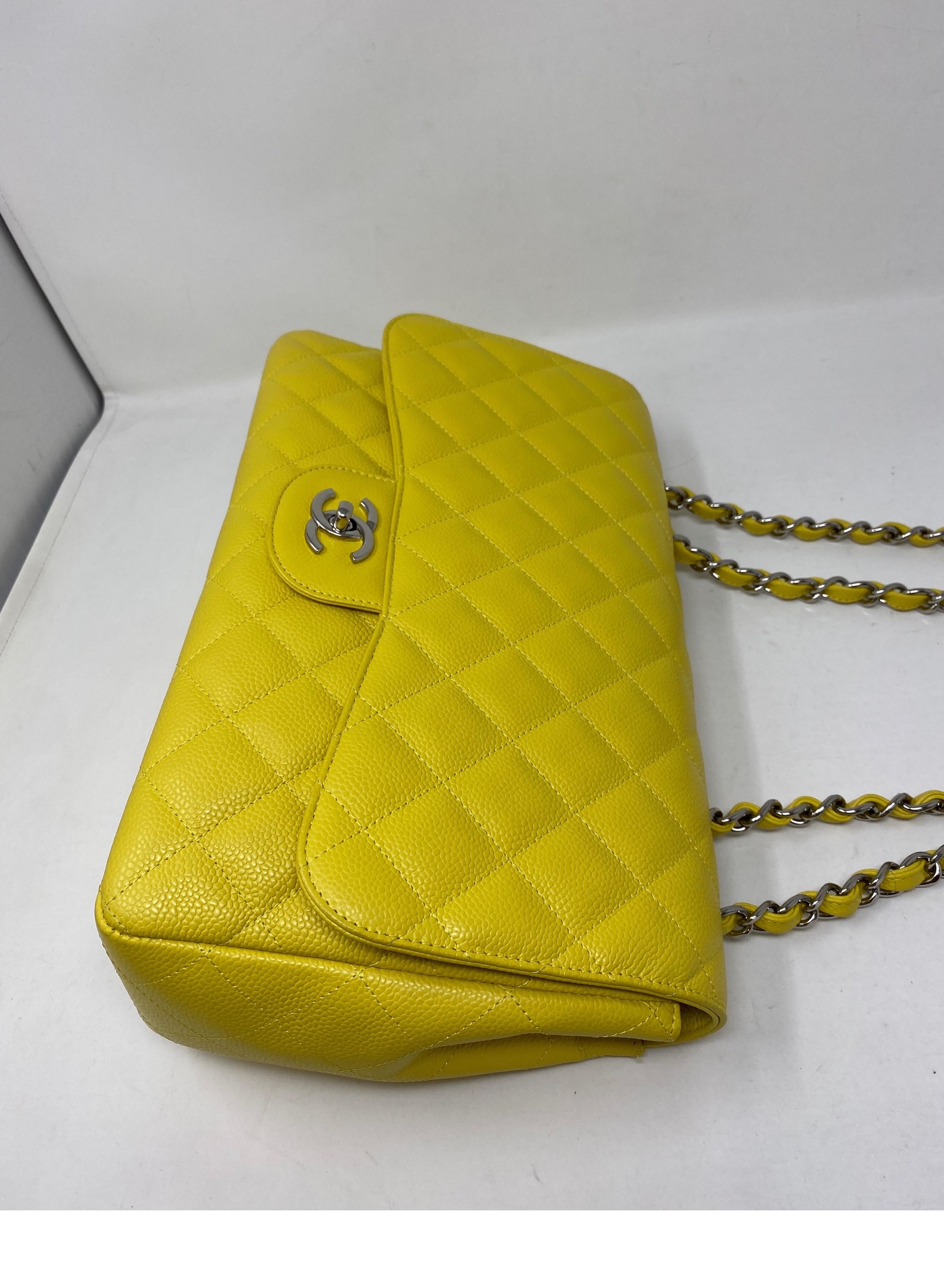 Chanel Jumbo Yellow Bag  7