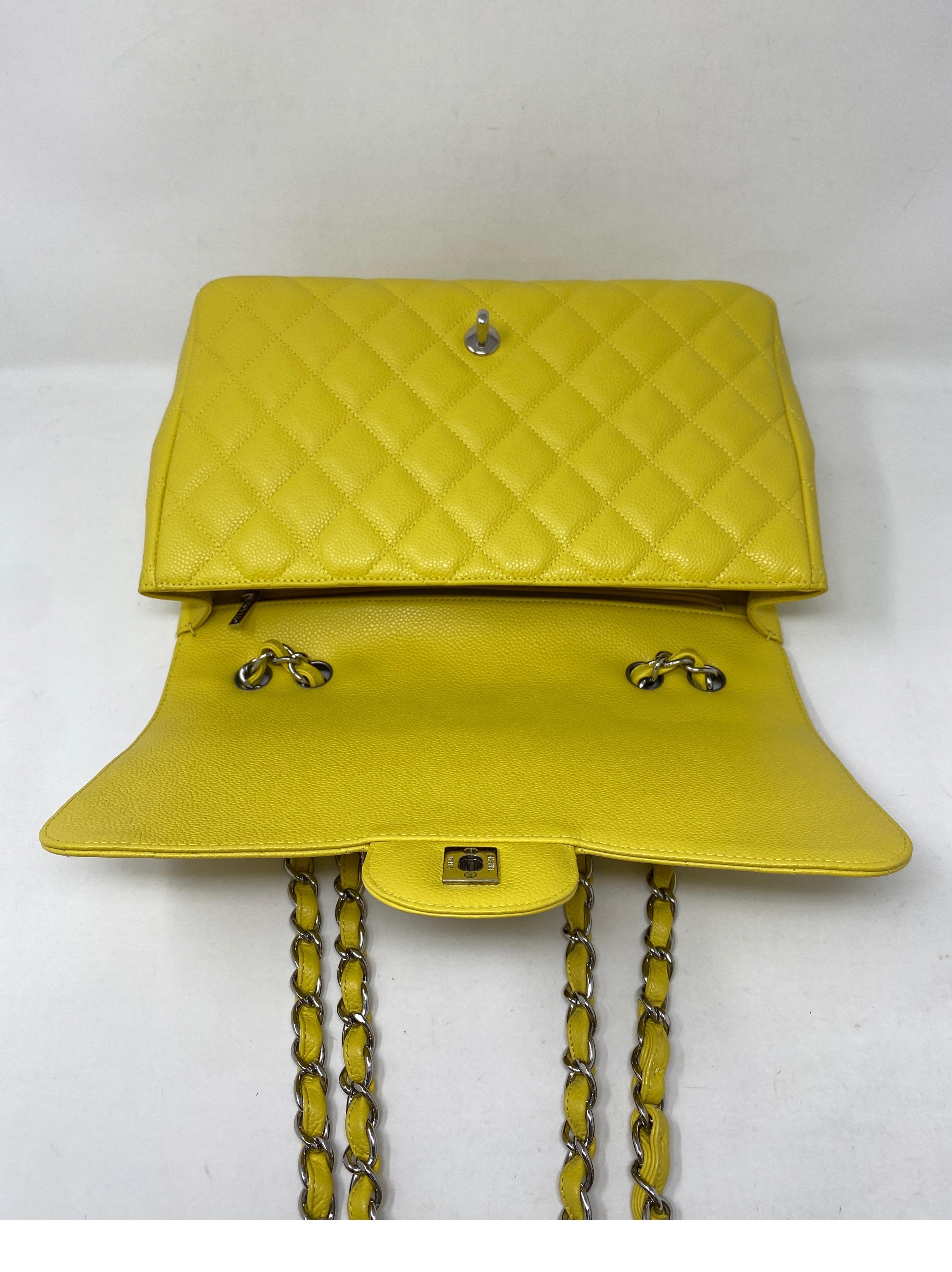 Chanel Jumbo Yellow Bag  8