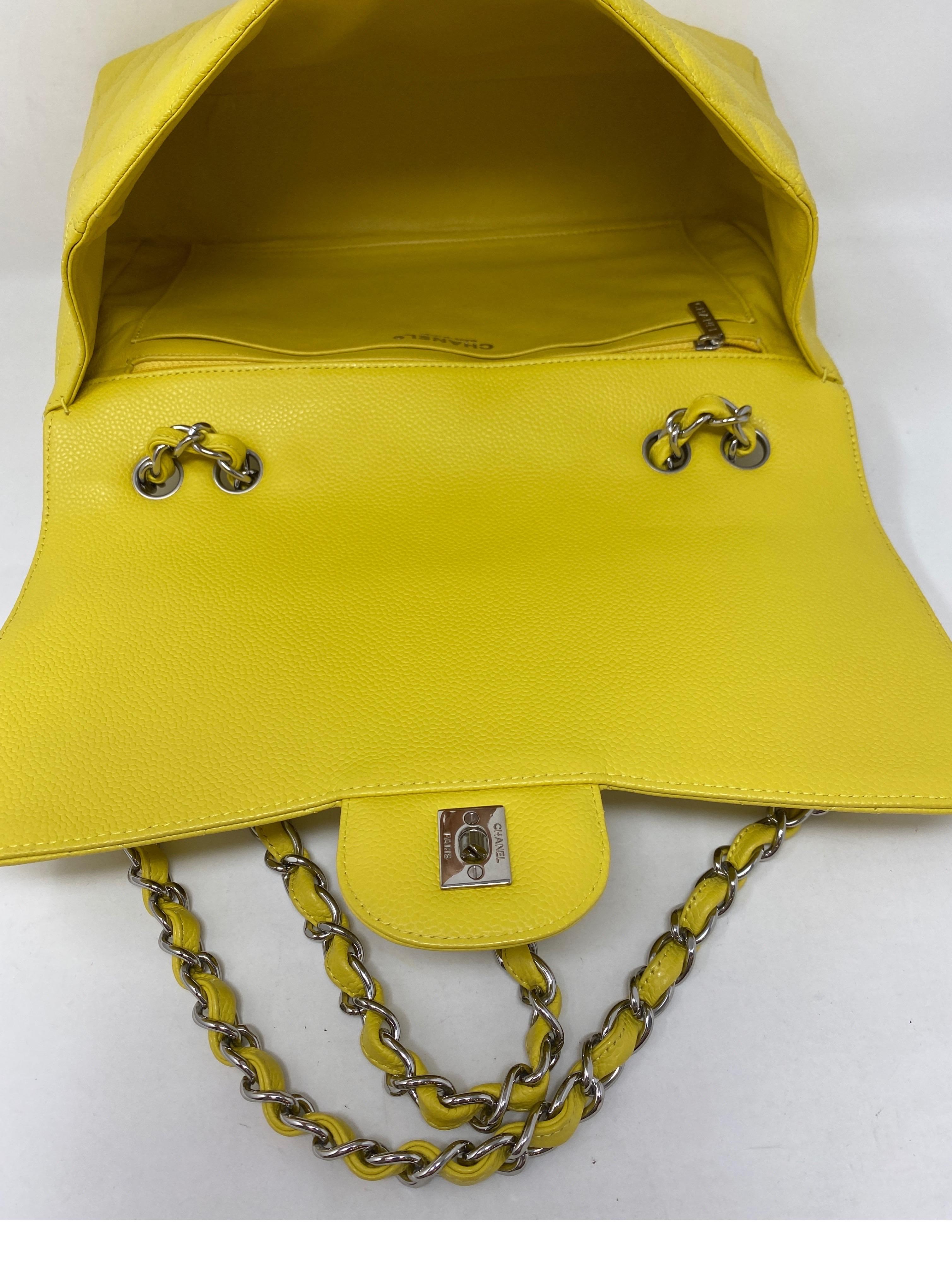 Chanel Jumbo Yellow Bag  11