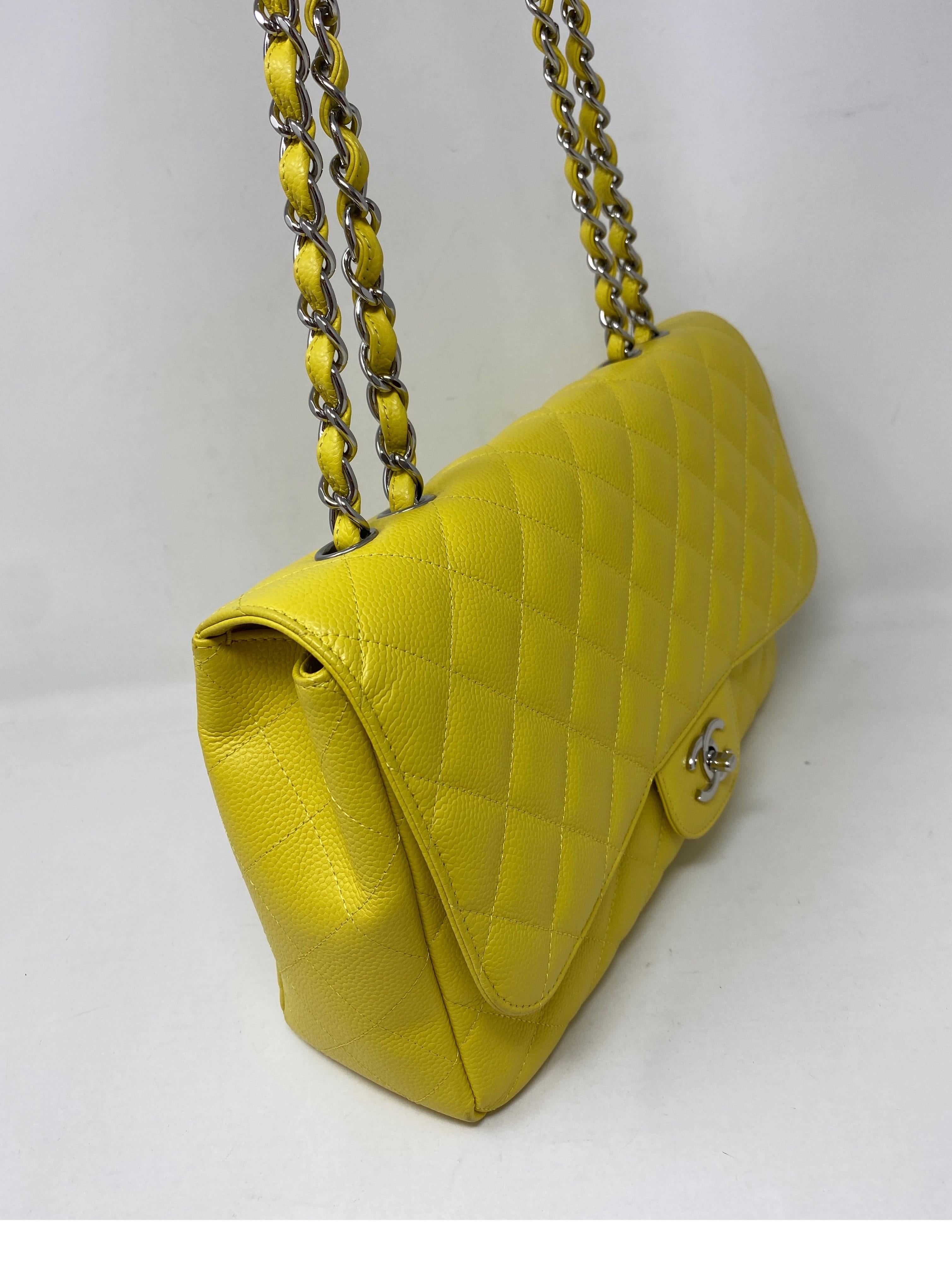 bright yellow chanel bag