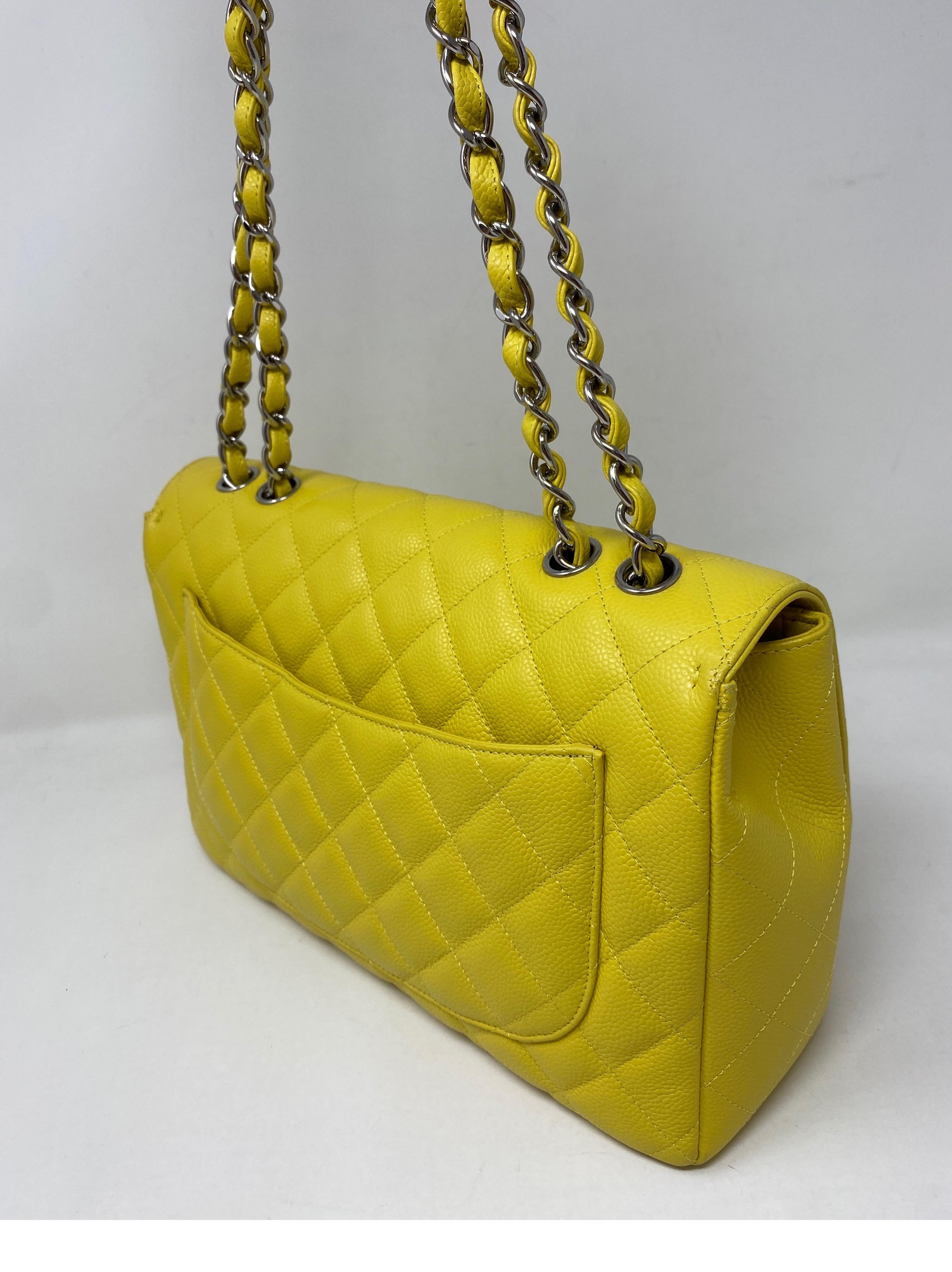 Women's or Men's Chanel Jumbo Yellow Bag 