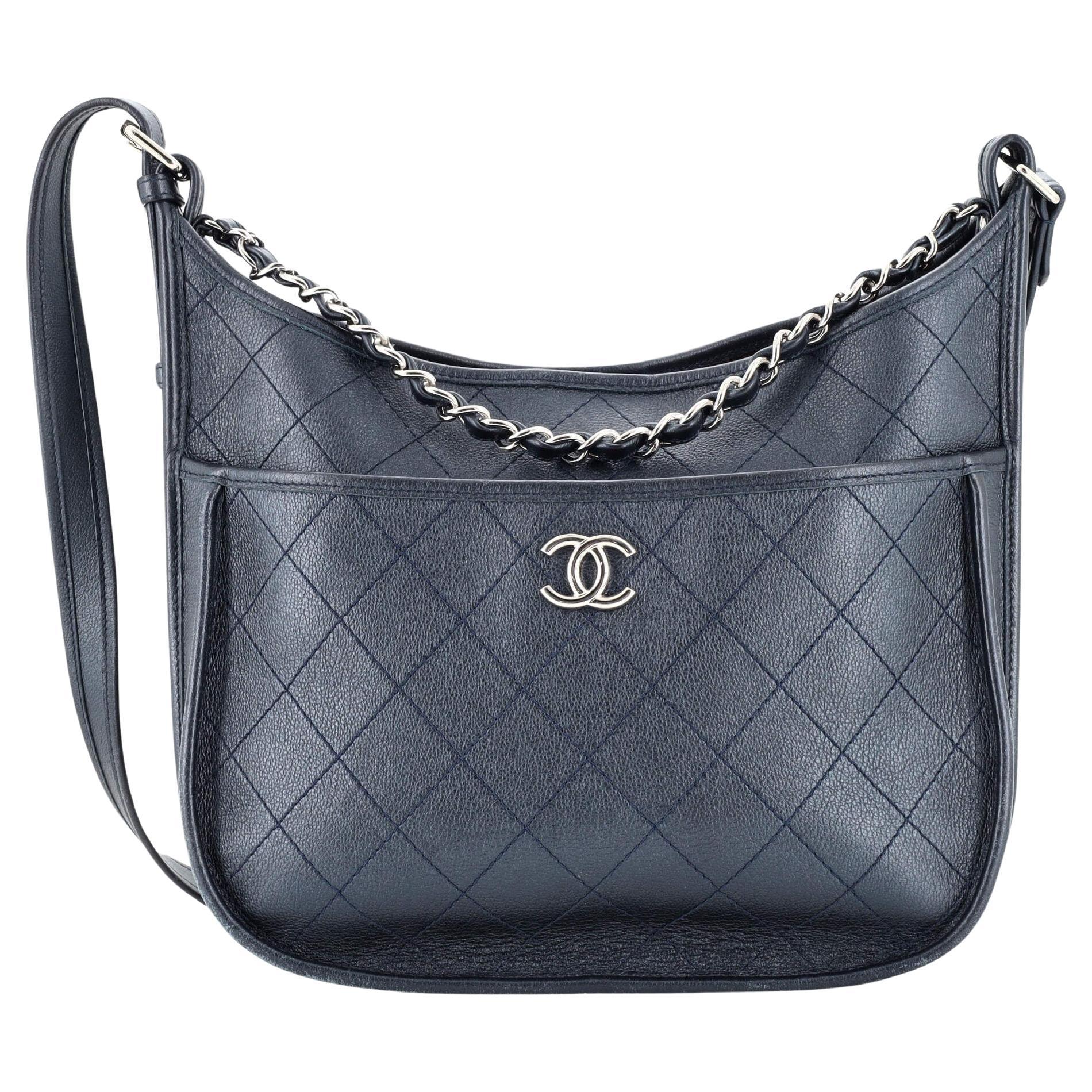 Chanel Jungle Stroll Hobo Quilted Tweed with Leather Small