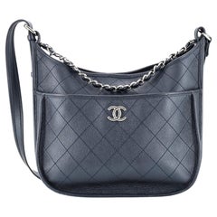 Chanel Jungle Stroll Hobo Quilted Calfskin Medium