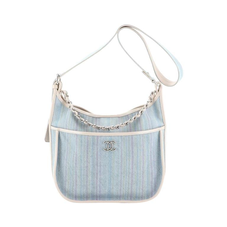 Chanel Jungle Stroll Hobo Quilted Printed Denim Medium at 1stDibs