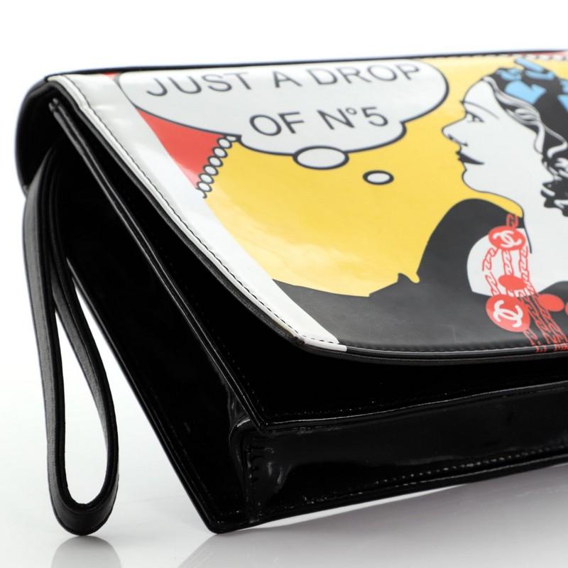 Women's or Men's Chanel Just a Drop of No.5 Comic Coco Clutch Patent