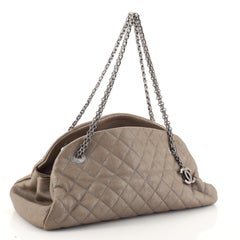 Chanel Just Mademoiselle Bag Quilted Caviar Medium