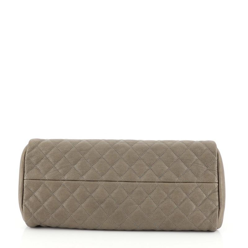Chanel Just Mademoiselle Bag Quilted Caviar Medium In Good Condition In NY, NY