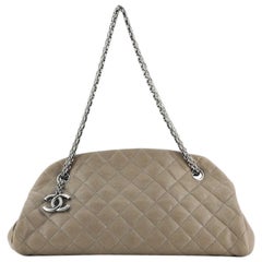 Chanel Just Mademoiselle Bag Quilted Caviar Medium