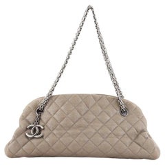Chanel Just Mademoiselle Bag Quilted Caviar Medium