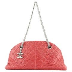 Chanel Just Mademoiselle Bag Quilted Lizard Small