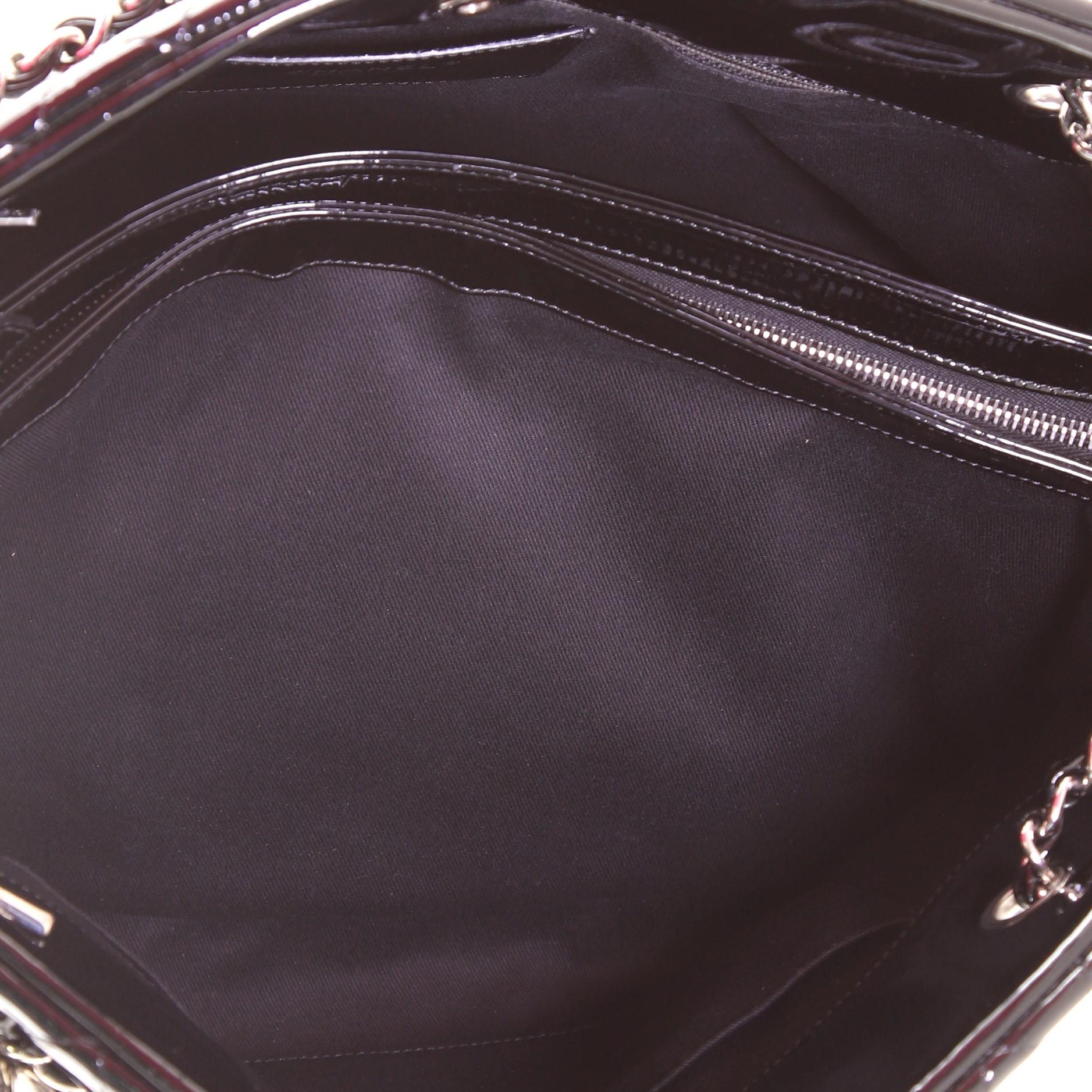 Chanel Just Mademoiselle Bolso Acolchado Charol Maxi 1