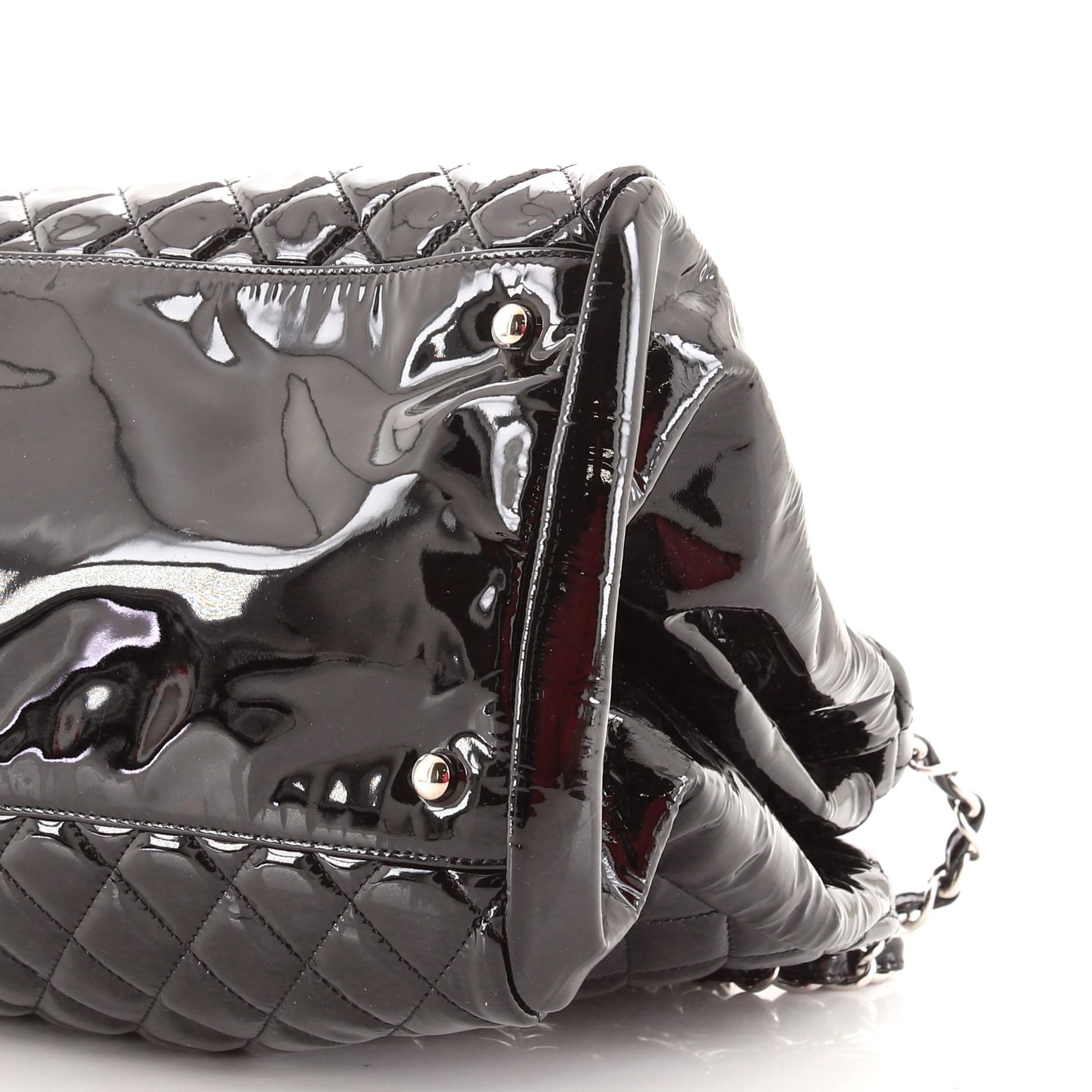 Chanel Just Mademoiselle Bolso Acolchado Charol Maxi 2