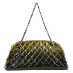 Chanel Just Mademoiselle Degrade Bag Quilted Patent Medium