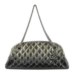 Chanel Just Mademoiselle Degrade Bag Quilted Patent Medium 